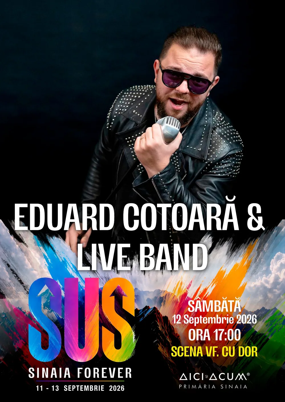 Afiș Eduard Cotoără & Live Band — Sinaia Forever 2026